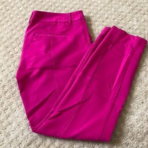 Express Columnist Ankle Pants- Bright Pink 2R